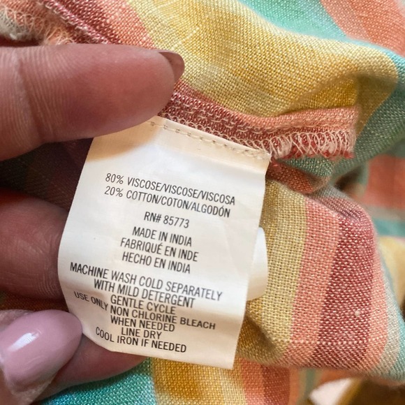 NWT ONEILL ZERA STRIPE TOP, size Large - Picture 4 of 7